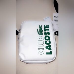 Lacoste White and Green Men's Bag